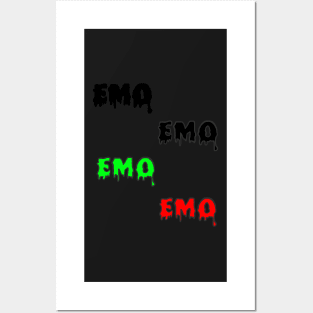 EMO sticker pack Posters and Art